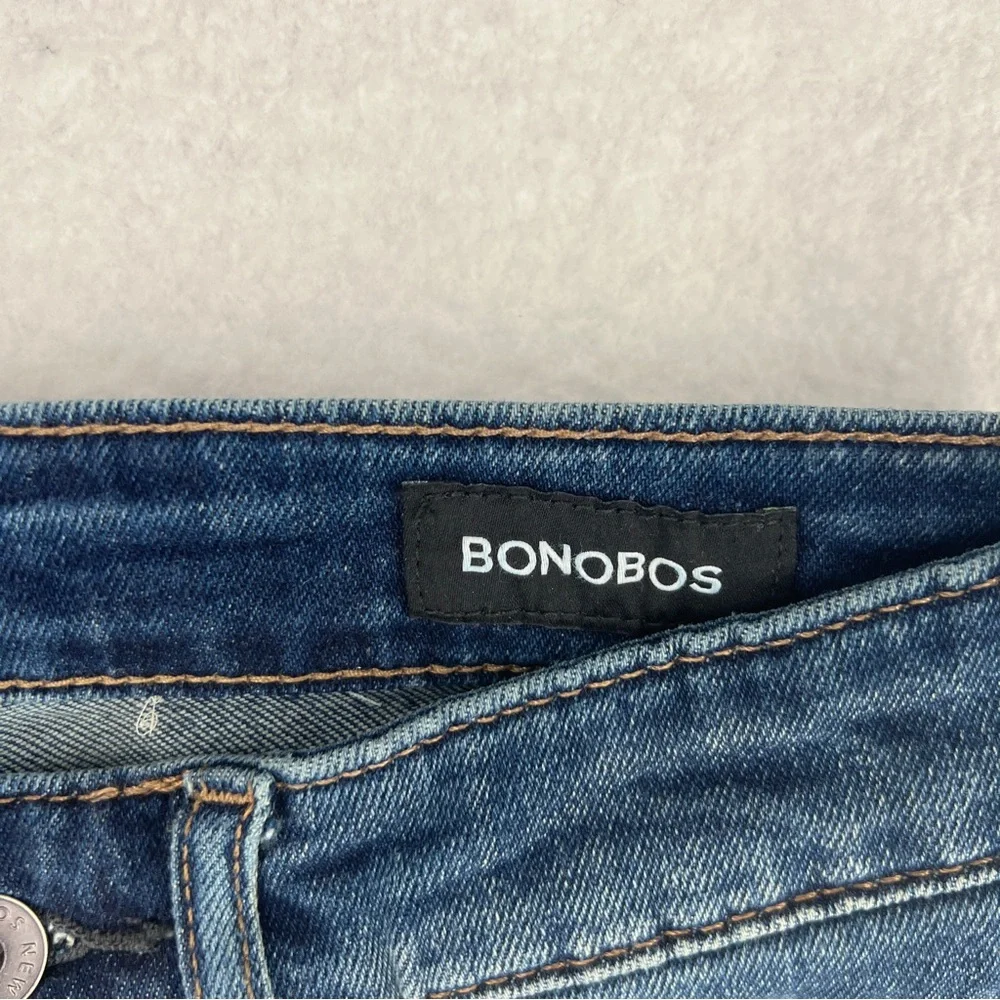 Bonobos Athletic Fit Stretch Medium Wash Blue Denim‎ Straight Jeans Size 28